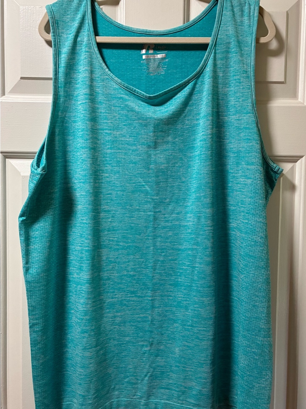 Russell Athletic Teal Space-Dye Sleeveless Tank